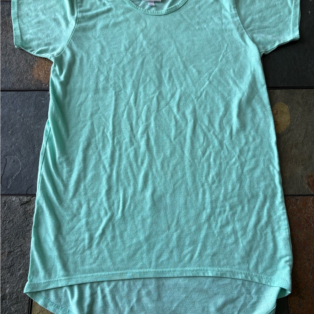 LuLaRoe Kids Short Sleeve Tee Mint Green
